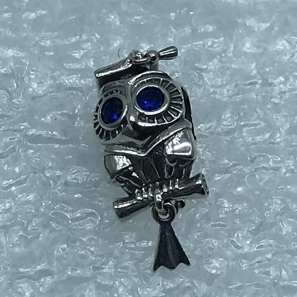 Pandora, “Wise Owl Graduation “ Silver Charm 798907C01 A83-8 - Picture 2 of 5